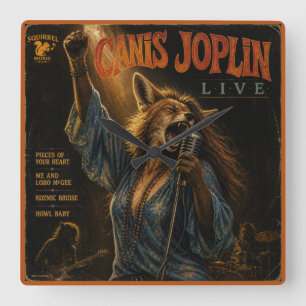 Canis Joplin Album: a Parody Square Wall Clock