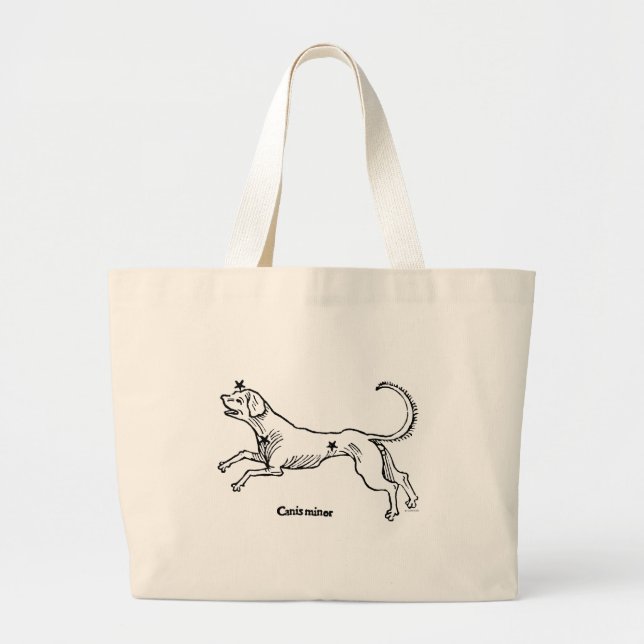 Canis Minor, 1482 Large Tote Bag (Front)