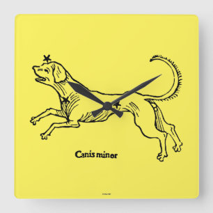 Canis Minor, 1482 Square Wall Clock