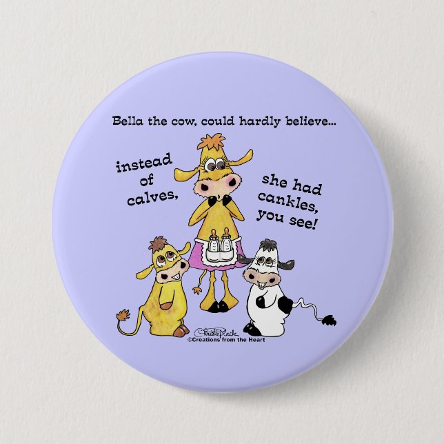 Cankles Not Calves 7.5 Cm Round Badge (Front)