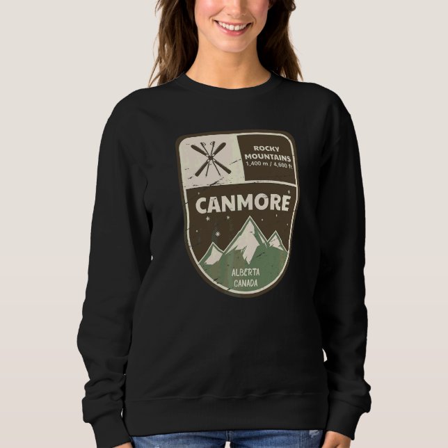 Canmore Alberta Canada Vintage Sweatshirt (Front)