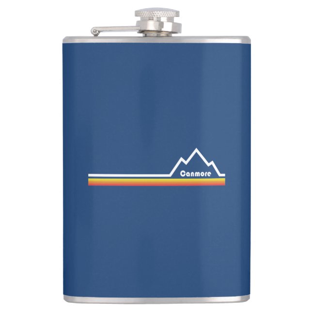 Canmore, Alberta Hip Flask (Front)