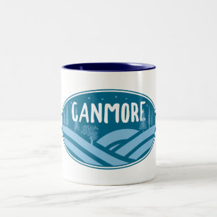 Canmore Alberta Outdoors Two-Tone Coffee Mug