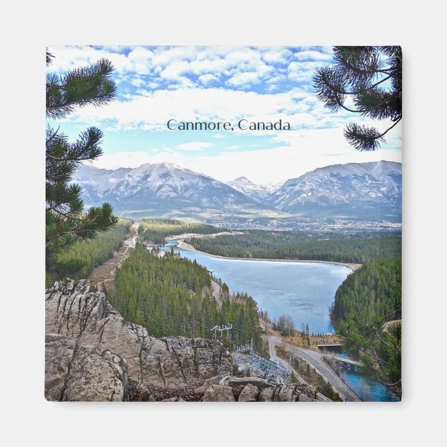 Canmore, Canada picturesque photo Magnet (Front)