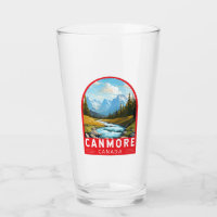 Canmore Canada Travel Art Vintage