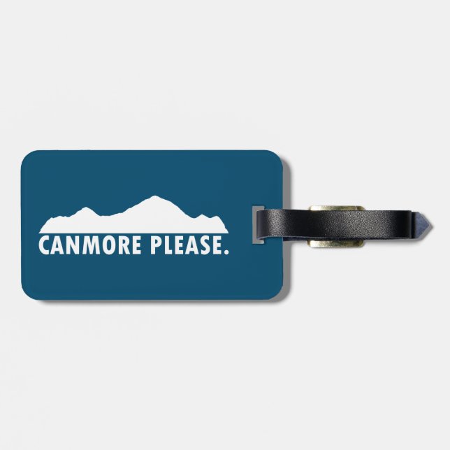 Canmore Please Luggage Tag (Back Horizontal)