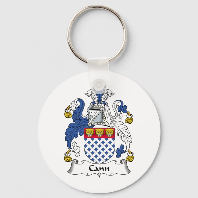 Cann Family Crest Key Ring (Front)