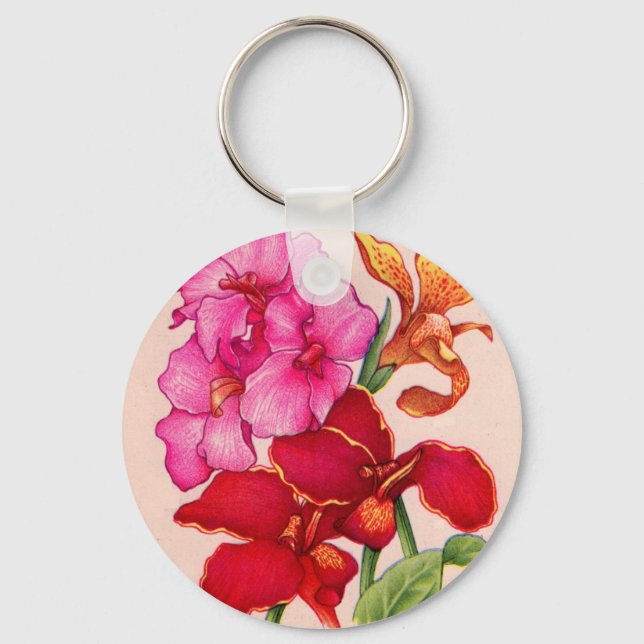 canna flowers key ring (Front)