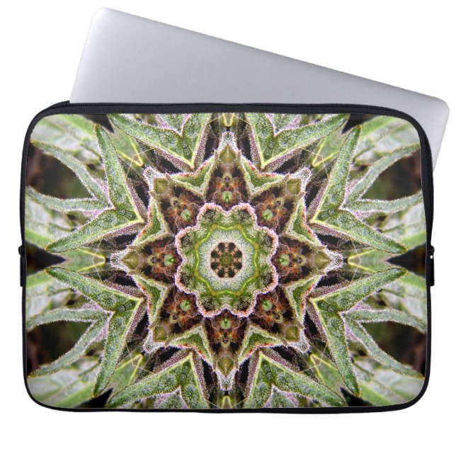Canna-Mandala... Laptop Sleeve (Front)
