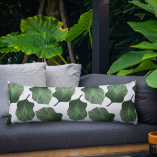Canna Tropicanna Tropical Leaves, Green Body Cushion