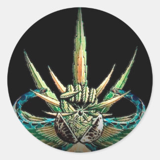 CANNABIS FOR HEALTH CLASSIC ROUND STICKER