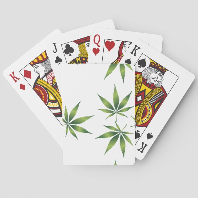 Cannabis-| Zazzle_Growshop. Playing Cards (Back)