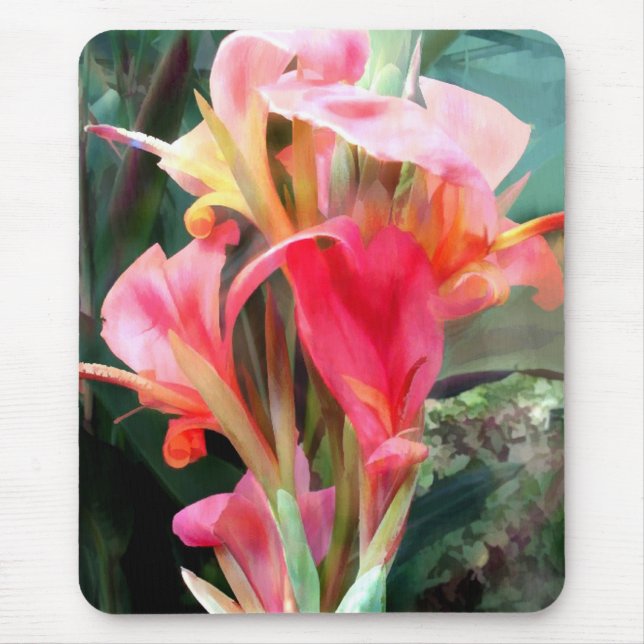 Cannas Pretty in Pink Mouse Pad (Front)