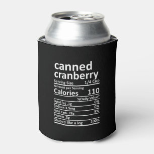 Canned Cranberry Nutrition Thanksgiving Food Facts Can Cooler