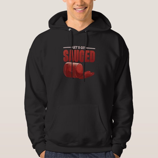 Canned Cranberry Sauce Jellied Happy Thanksgiving  Hoodie (Front)
