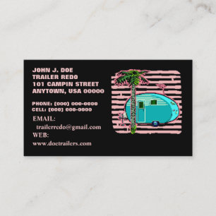CANNED HAM VINTAGE TRAVEL TRAILERS BUSINESS CARDS! BUSINESS CARD