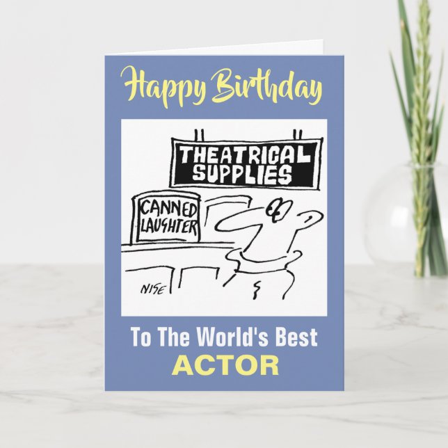 Canned Laughter Sold in Theatrical Supplier Card (Front)