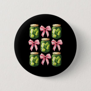 Canned Pickle Coquette Bows Cute Jar Girl Women Ae 6 Cm Round Badge