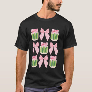 Canned Pickle Coquette Bows With Cute Pickle Jar G T-Shirt