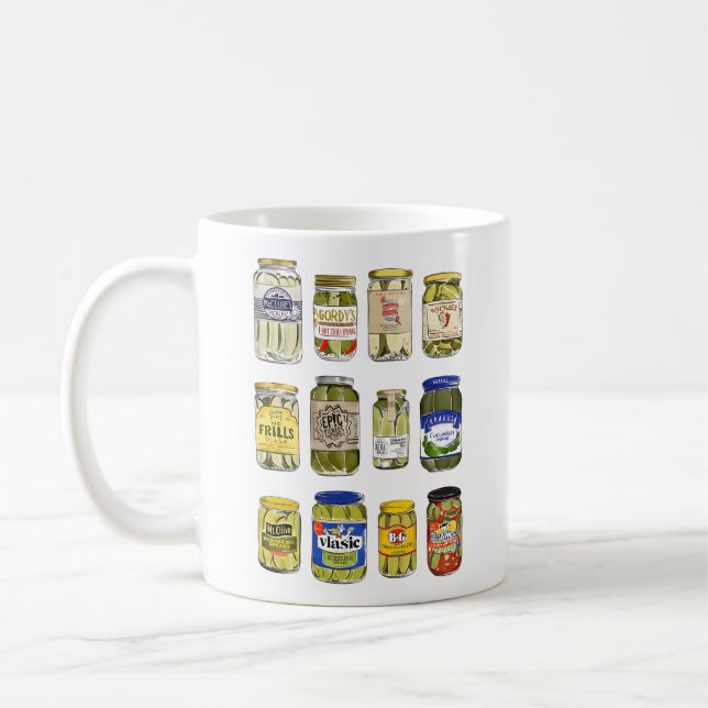 Canned Pickles Pickle S Coffee Mug (Left)