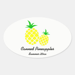Canned Pineapples Preserves Label