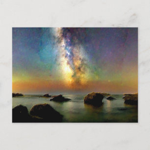 *~* Cannelle  Beach AP12 Italia Italy Dusk Postcar Postcard