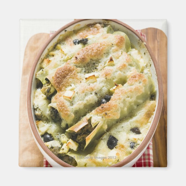 Cannelloni with spinach & sheep's cheese filling magnet (Front)