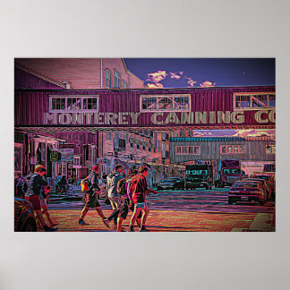 Cannery Row, on a poster