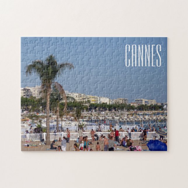 cannes beaches jigsaw puzzle (Horizontal)