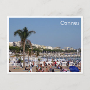 cannes coastline postcard