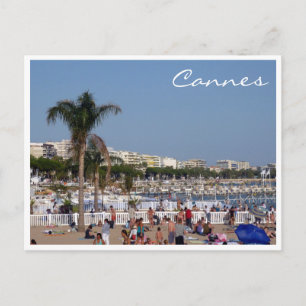 cannes coastline postcard