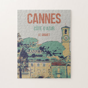 Cannes Côte d'Azur Le Suquet illustration France Jigsaw Puzzle