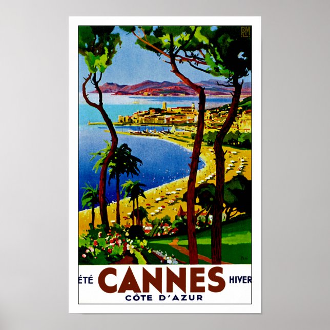 Cannes ~ Cote d'Azur Poster (Front)