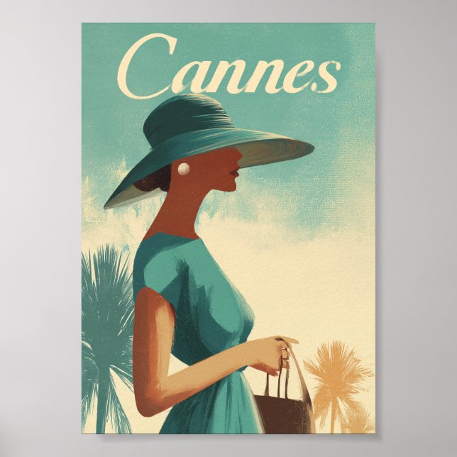 Cannes fashion vintage poster (Front)