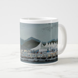 Cannes Film Festival tents 2014 Large Coffee Mug