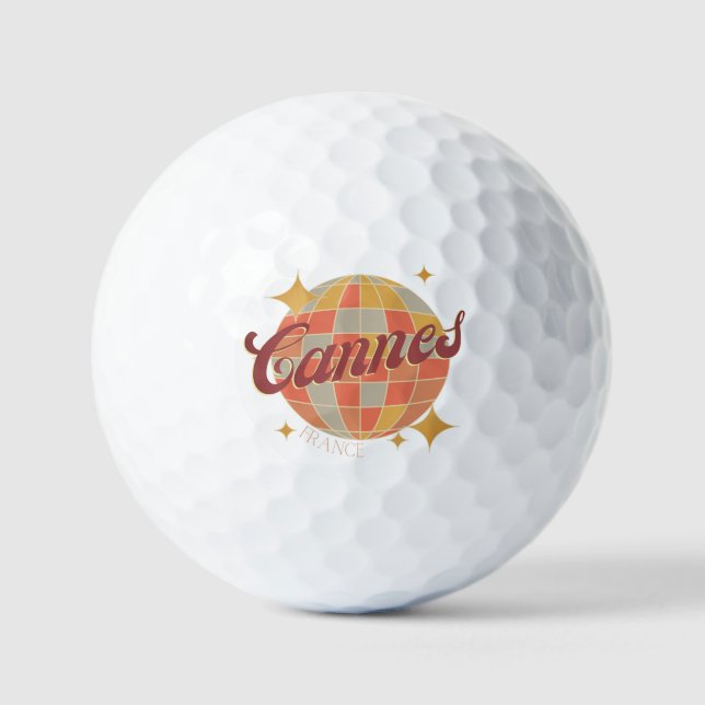 Cannes France golfball golf resort club Balls (Front)