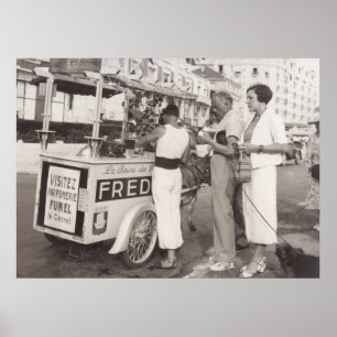 Cannes, France in 1930s Poster