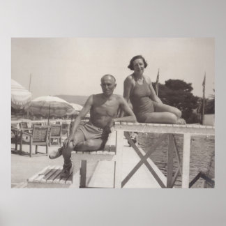 Cannes, France in 1930s Poster