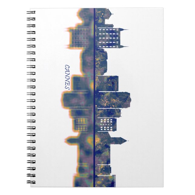 Cannes Skyline Notebook (Front)