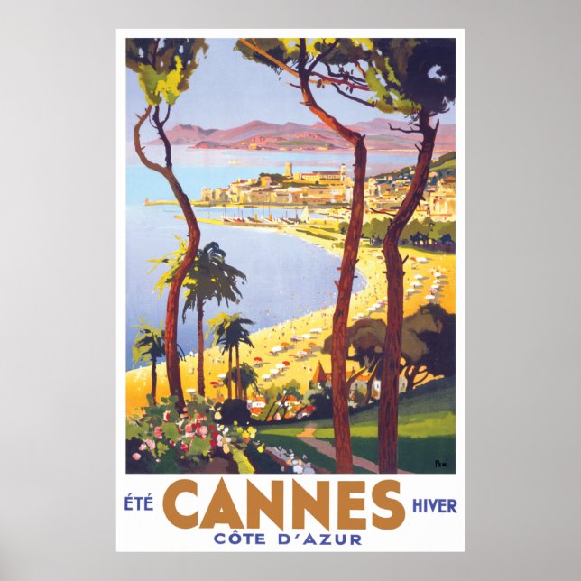 Cannes Travel Poster (Front)