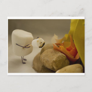 Cannibalism is Sweet - Marshmallow toasting Postcard