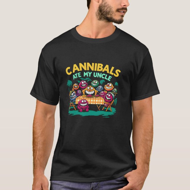 Cannibals Ate My Uncle Joe Biden Parody Bosie Edit T-Shirt (Front)