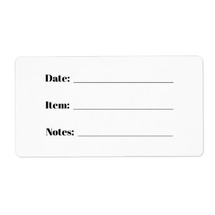 Canning and Food Storage Labels