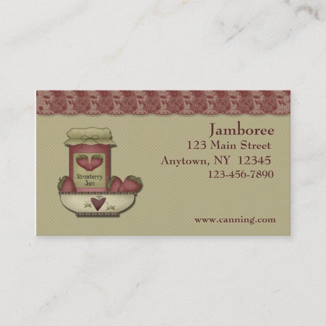 Canning Business Card (Front)