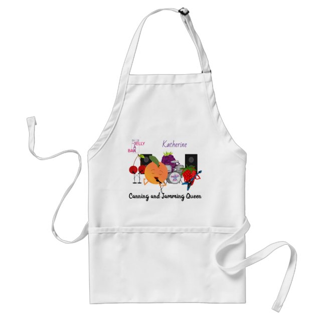 Canning Cute Fruit Jam Personalized Standard Apron (Front)