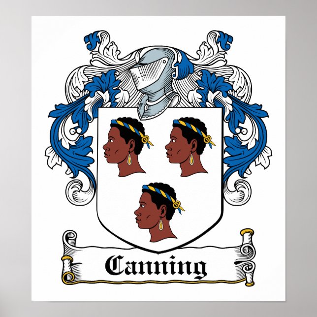 Canning Family Crest Poster (Front)