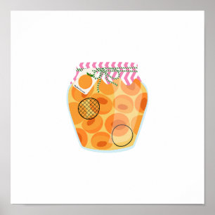 Canning Food - Apricots Poster