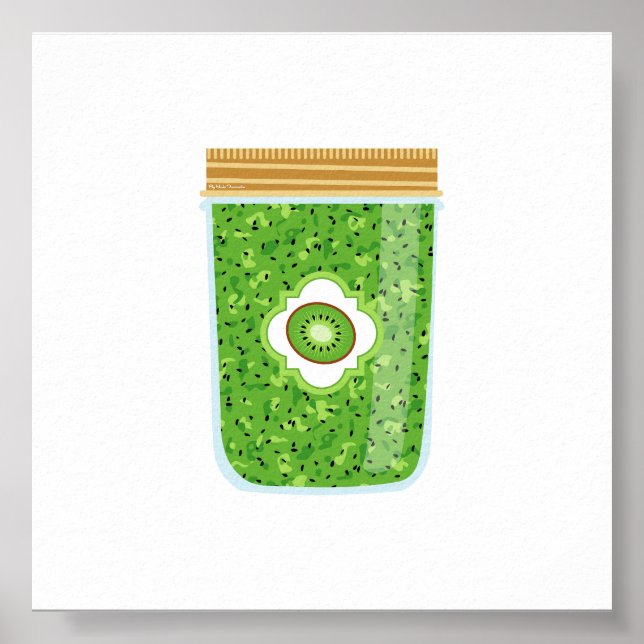 Canning Food - Kiwi Jam Poster (Front)