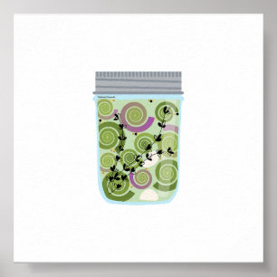 Canning Food - Pickled Fiddleheads Poster