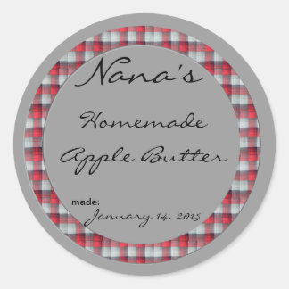 Canning lid cover - sized for a 2.5 inch lid classic round sticker